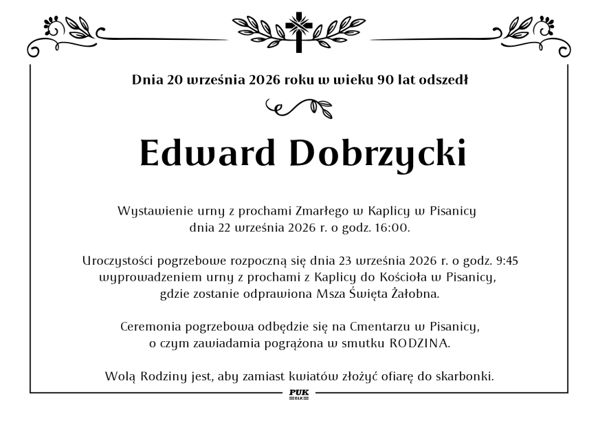 Edward Dobrzycki - nekrolog